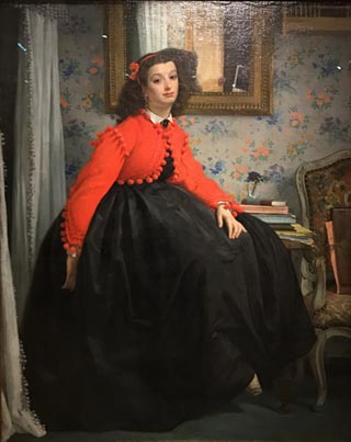James Tissot, Portrait of Mlle L. L..., 1864 Musee d'Orsay, Paris